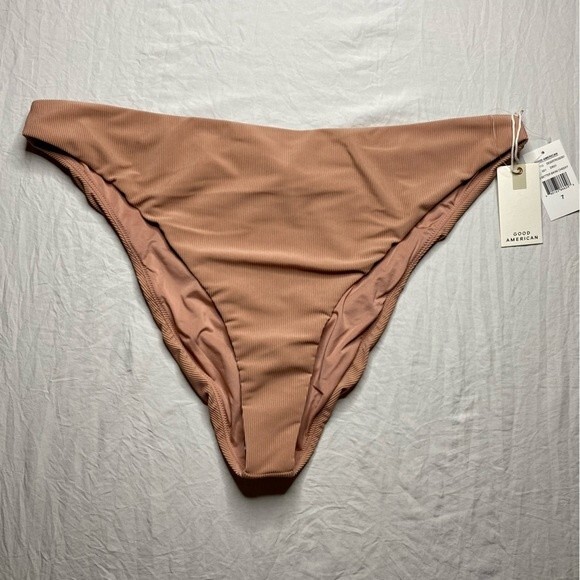 NWT Good American Rib Better Bikini Bottom Cheeky Desert Rose Size 7 (4XL) - Picture 3 of 10